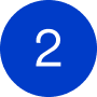 Number two in round blue circle