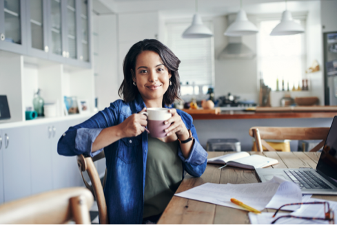 women with a coffee
