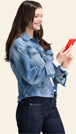 girl watching mobile